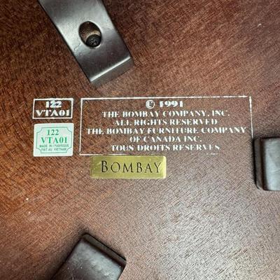 Sale Photo Thumbnail #173: Dated 1991. Model # VTA01. This piece has Phyfe style legs, with lion accents on all legs. Measurement: 40”H x 11” Diameter. [JP]