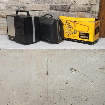 Sale Photo Thumbnail #224: Kodak Merit Projector in the box, Montgomery Ward 805 and Lentar Super 8