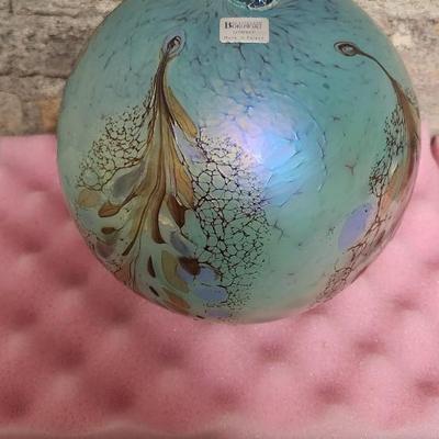 Sale Photo Thumbnail #231: Pair of Mint green Borowski handblown glass balls