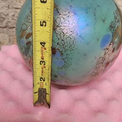 Sale Photo Thumbnail #232: Pair of Mint green Borowski handblown glass balls