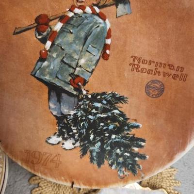 Sale Photo Thumbnail #276: Misc plates, bowls trivet and a sweet little precious moments