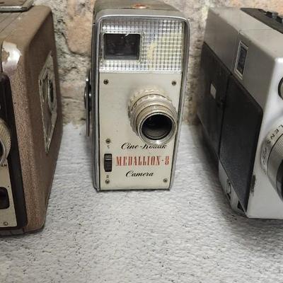 Sale Photo Thumbnail #288: Kodak Brownie, Kodak Brownie II, Medallion 8, Kodak M80 and a Revere 8