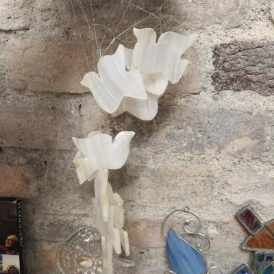 Sale Photo Thumbnail #303: Fantastic TJ Maxx Beaded Runner, misc napkin rings, suncatchers and even a windchime