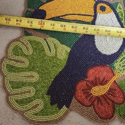 Sale Photo Thumbnail #305: Fantastic TJ Maxx Beaded Runner, misc napkin rings, suncatchers and even a windchime