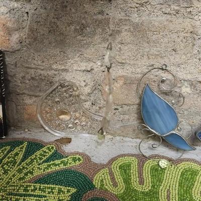 Sale Photo Thumbnail #302: Fantastic TJ Maxx Beaded Runner, misc napkin rings, suncatchers and even a windchime