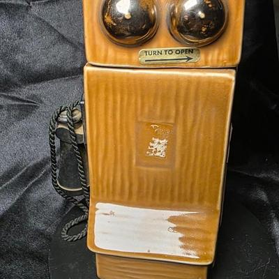 Vintage Jim Beam Wall Telephone Decanter – 1970s Commemorative