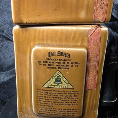 Vintage Jim Beam Wall Telephone Decanter – 1970s Commemorative