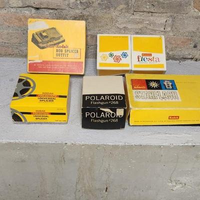 Sale Photo Thumbnail #355: Boxed Presstape Splice, Duo Splicer, Flashgun #268, Fiesta Camera and StarFlash Camera