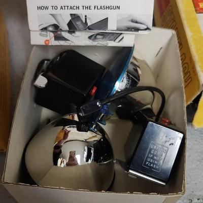 Sale Photo Thumbnail #360: Boxed Presstape Splice, Duo Splicer, Flashgun #268, Fiesta Camera and StarFlash Camera