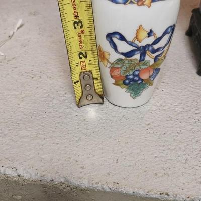 Sale Photo Thumbnail #372: Frederick Cooper Foo Lion Dog Lamp and 2 pieces of Bernardaud Limoges Borghese