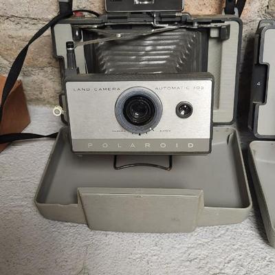 Sale Photo Thumbnail #379: Polaroid cameras 103, 104, 220 and 360