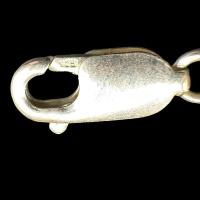 Sale Photo Thumbnail #183: This two-piece ensemble includes a necklace and a bracelet. Each features semi-precious gemstones. The clasps are marked “925.” Length of necklace: 21”L. [JP]