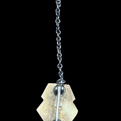 Sale Photo Thumbnail #210: [2.32g] This vintage piece is enameled, and features seed pearls. It may be incomplete. [JP]