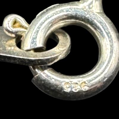 Sale Photo Thumbnail #213: [9.27g] Includes an anklet, and an inlaid abalone pendant. Length of anklet: 9”. [JP]