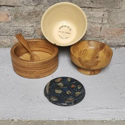 Sale Photo Thumbnail #427: Rothsay yellowware advertising bowl - love the phone number!