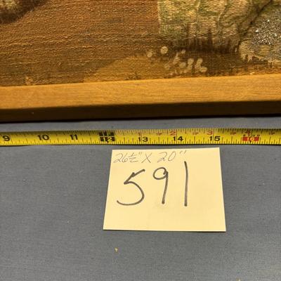 Vintage Needlepoint Picture