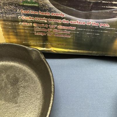 American Camper Cast Iron Skillet Set
