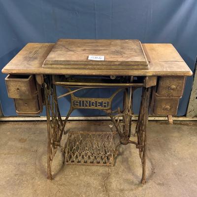 Singer Sewing Machine in Cabinet