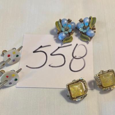 Vintage Clip on Earring Lot