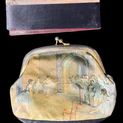 Sale Photo Thumbnail #338: Includes beaded, embroidered, and more. Made in France, Hong Kong, and more. Total of seven pieces. Measurement of largest: 10” x 6”. [JP]