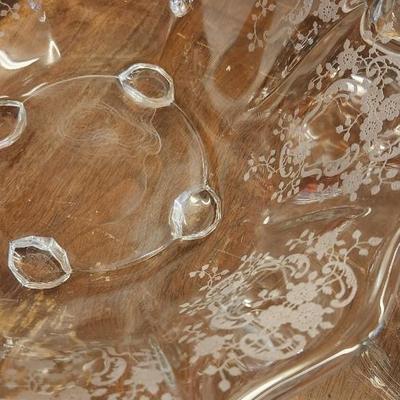 Sale Photo Thumbnail #532: Large lot of bowls/crystal pieces. Some are chippy