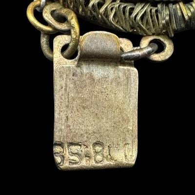 Sale Photo Thumbnail #360: Includes two bracelets with ornate filigree and semi-precious stones; a cameo pendant, and a carved nacre cameo bracelet. Total of four pieces. [JP]