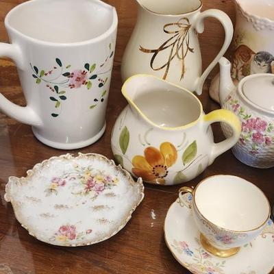 Sale Photo Thumbnail #561: Large lot of pitchers etc...some are chippy