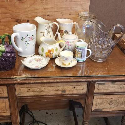 Sale Photo Thumbnail #559: Large lot of pitchers etc...some are chippy