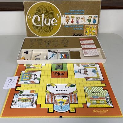 Vintage Clue Game