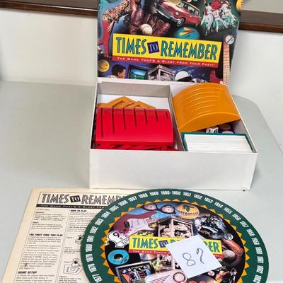Times To Remember Game