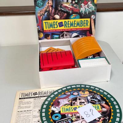 Times To Remember Game