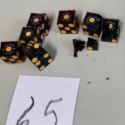 Vintage Casino Dice