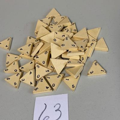 Vintage Triangle Triominos Game