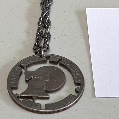 One Dollar Coin Necklace
