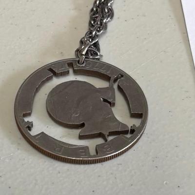 One Dollar Coin Necklace