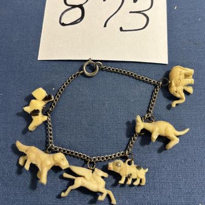 Vintage Animal Charm Bracelet