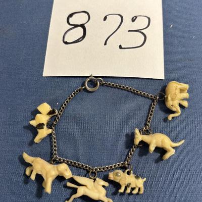 Vintage Animal Charm Bracelet