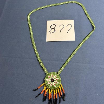 Vintage Native American Bead Medallion