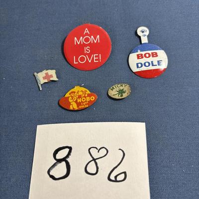 Vintage Metal Lapel Tabs