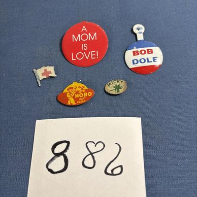 Vintage Metal Lapel Tabs