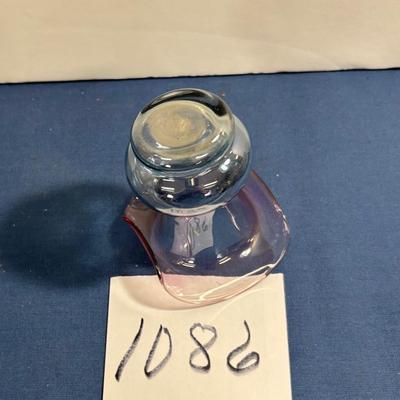 Vintage Blue and Purple Ombré Glass