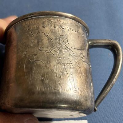Vintage Little Boy Blue Plated Cup