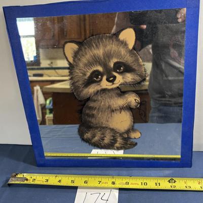 Vintage Raccoon Mirror