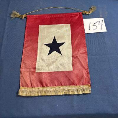 Vintage WW II Vintage Blue Star Victory Banner