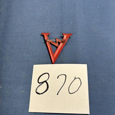 WWII V for Victory Pin
