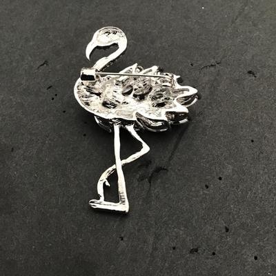 Sale Photo Thumbnail #129: Very nice flamingo fashion brooch 
Please see attached photos