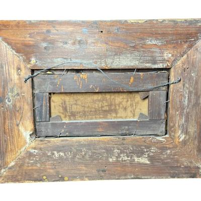 Sale Photo Thumbnail #390: In the manner of Lepie or Jankowsky, this 19th century piece depicts the picturesque village of Hallstatt, Austria. The piece has craquelure, commensurate with age. The artist signature is illegible due to the frame. The frame is 19th century. Measurement