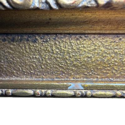 Sale Photo Thumbnail #396: In the manner of Lepie or Jankowsky, this 19th century piece depicts the picturesque village of Hallstatt, Austria. The piece has craquelure, commensurate with age. The artist signature is illegible due to the frame. The frame is 19th century. Measurement