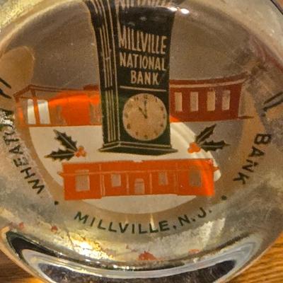 LOT 18: Grandeur Noel Hand Painted Porcelain Angel Set Collector's Edition, Crystal Vase, Vintage Millville National Bank (Wheaton...