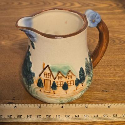 LOT 18: Grandeur Noel Hand Painted Porcelain Angel Set Collector's Edition, Crystal Vase, Vintage Millville National Bank (Wheaton...